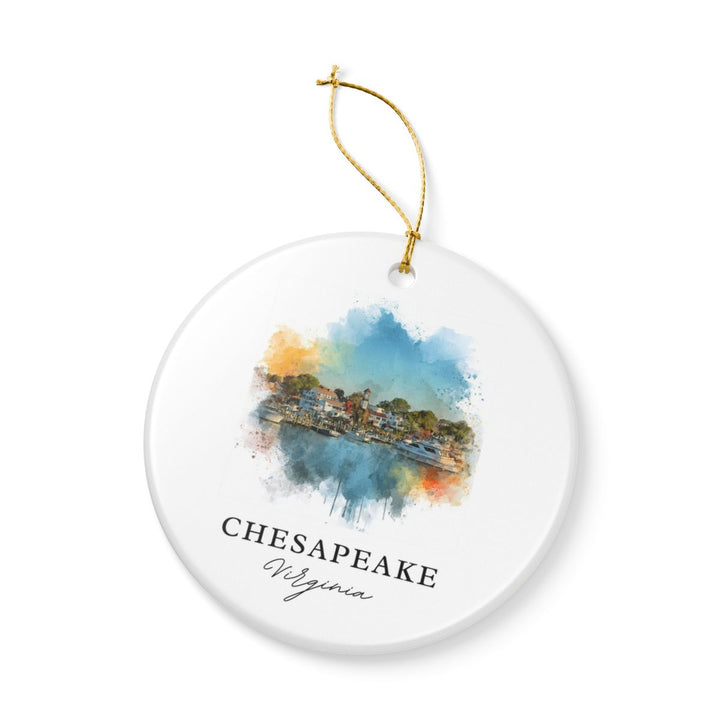 Chesapeake Virginia A Ornament: Unique Chesapeake Virginia A Souvenir, Chesapeake Virginia A Xmas Decor, and Authentic Chesapeake Virginia A Gift