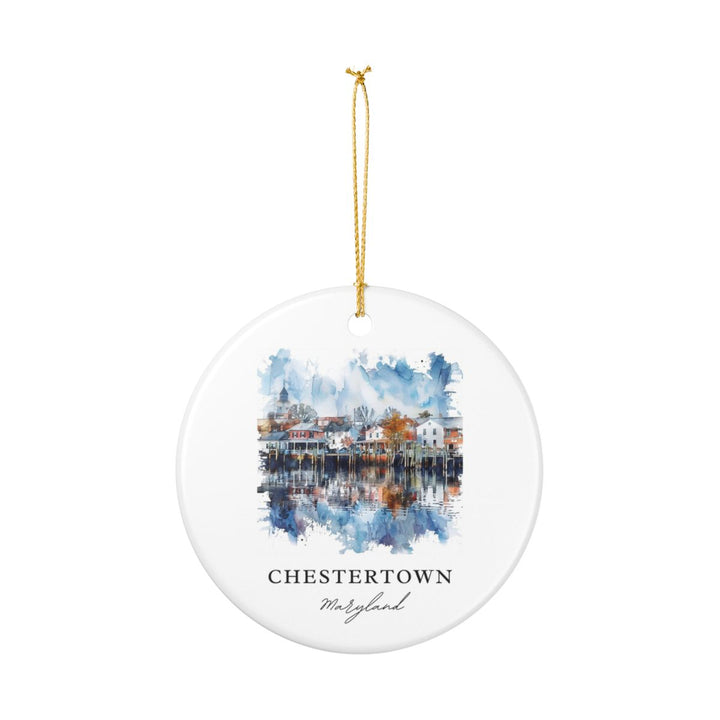 Chestertown Maryland Ornament: Unique Chestertown Souvenir, Chestertown Maryland Xmas Decor, and Authentic Chestertown Gift