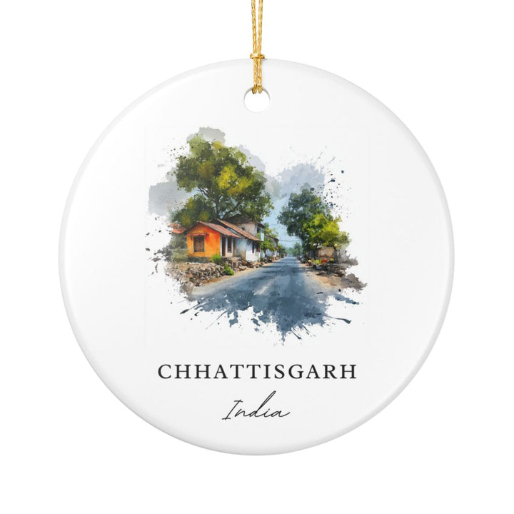 Chhattisgarh India Ornament: Unique Chhattisgarh Souvenir, Chhattisgarh India Xmas Decor, and Authentic Chhattisgarh Gift