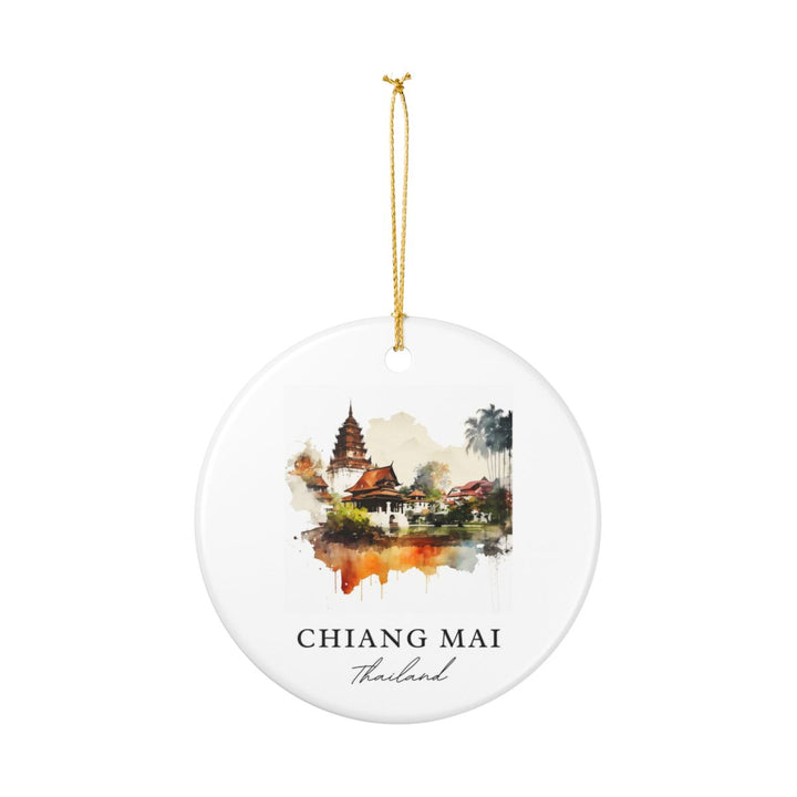 Chiang Mai Thailand Ornament: Unique Chiang Mai Souvenir, Chiang Mai Thailand Xmas Decor, and Authentic Chiang Mai Gift