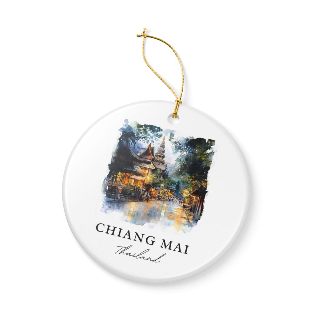 Chiang Mai Thailand Ornament: Unique Chiang Mai Souvenir, Chiang Mai Thailand Xmas Decor, and Authentic Chiang Mai Gift