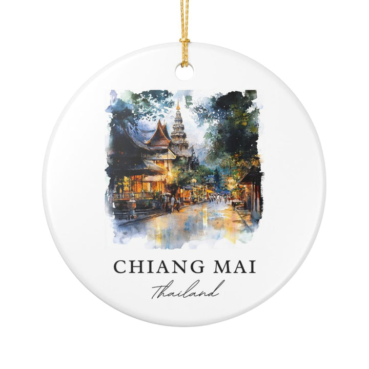 Chiang Mai Thailand Ornament: Unique Chiang Mai Souvenir, Chiang Mai Thailand Xmas Decor, and Authentic Chiang Mai Gift