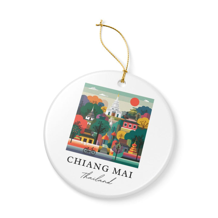 Chiang Mai Thailand Ornament: Unique Chiang Mai Souvenir, Chiang Mai Thailand Xmas Decor, and Authentic Chiang Mai Gift