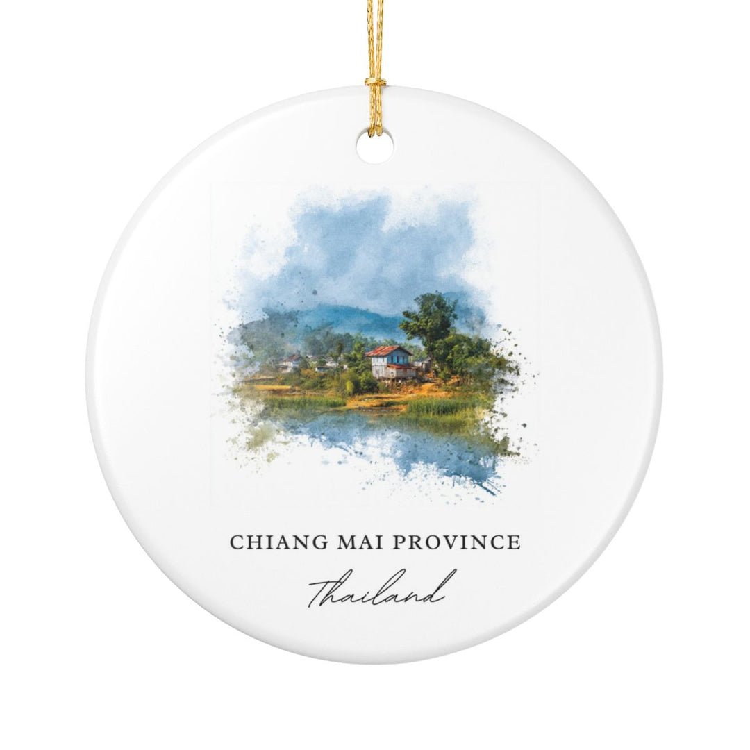 Chiang Mai Province Thailand Ornament: Unique Chiang Mai Province Souvenir, Chiang Mai Province Thailand Xmas Decor, and Authentic Chiang Mai Province Gift