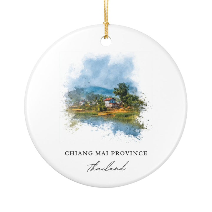 Chiang Mai Province Thailand Ornament: Unique Chiang Mai Province Souvenir, Chiang Mai Province Thailand Xmas Decor, and Authentic Chiang Mai Province Gift