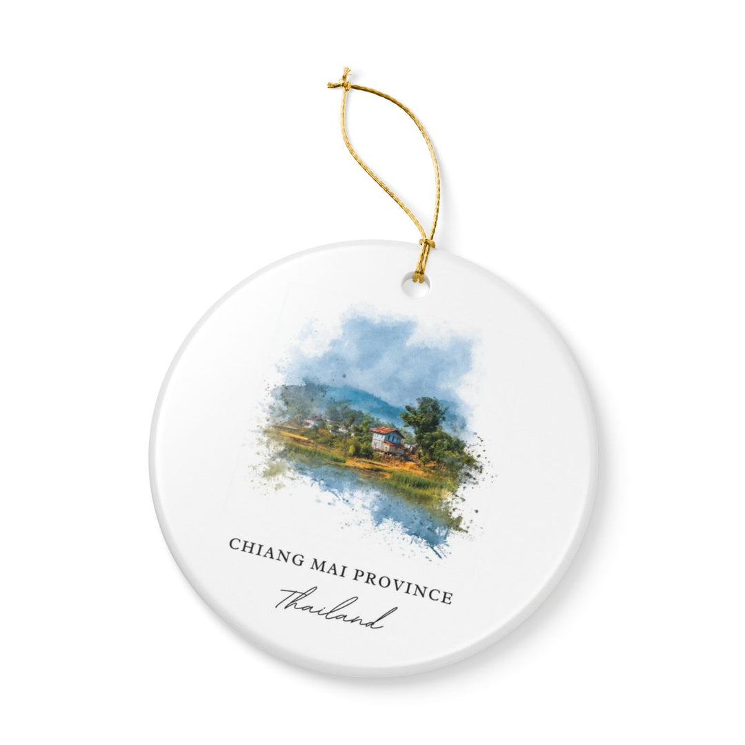 Chiang Mai Province Thailand Ornament: Unique Chiang Mai Province Souvenir, Chiang Mai Province Thailand Xmas Decor, and Authentic Chiang Mai Province Gift