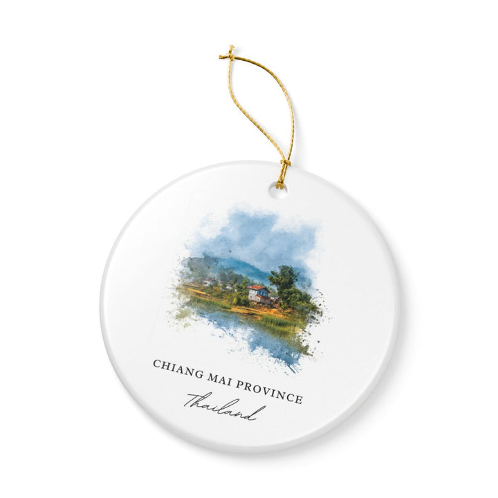 Chiang Mai Province Thailand Ornament: Unique Chiang Mai Province Souvenir, Chiang Mai Province Thailand Xmas Decor, and Authentic Chiang Mai Province Gift