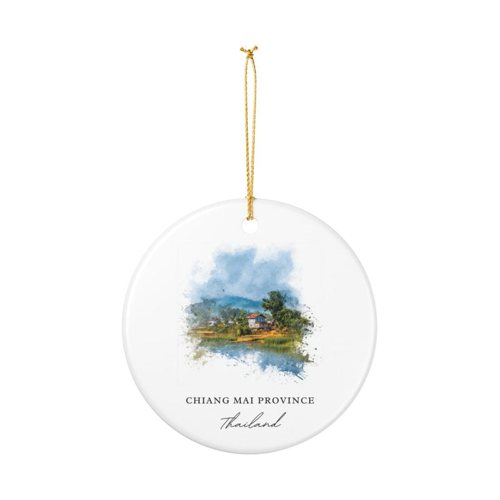 Chiang Mai Province Thailand Ornament: Unique Chiang Mai Province Souvenir, Chiang Mai Province Thailand Xmas Decor, and Authentic Chiang Mai Province Gift