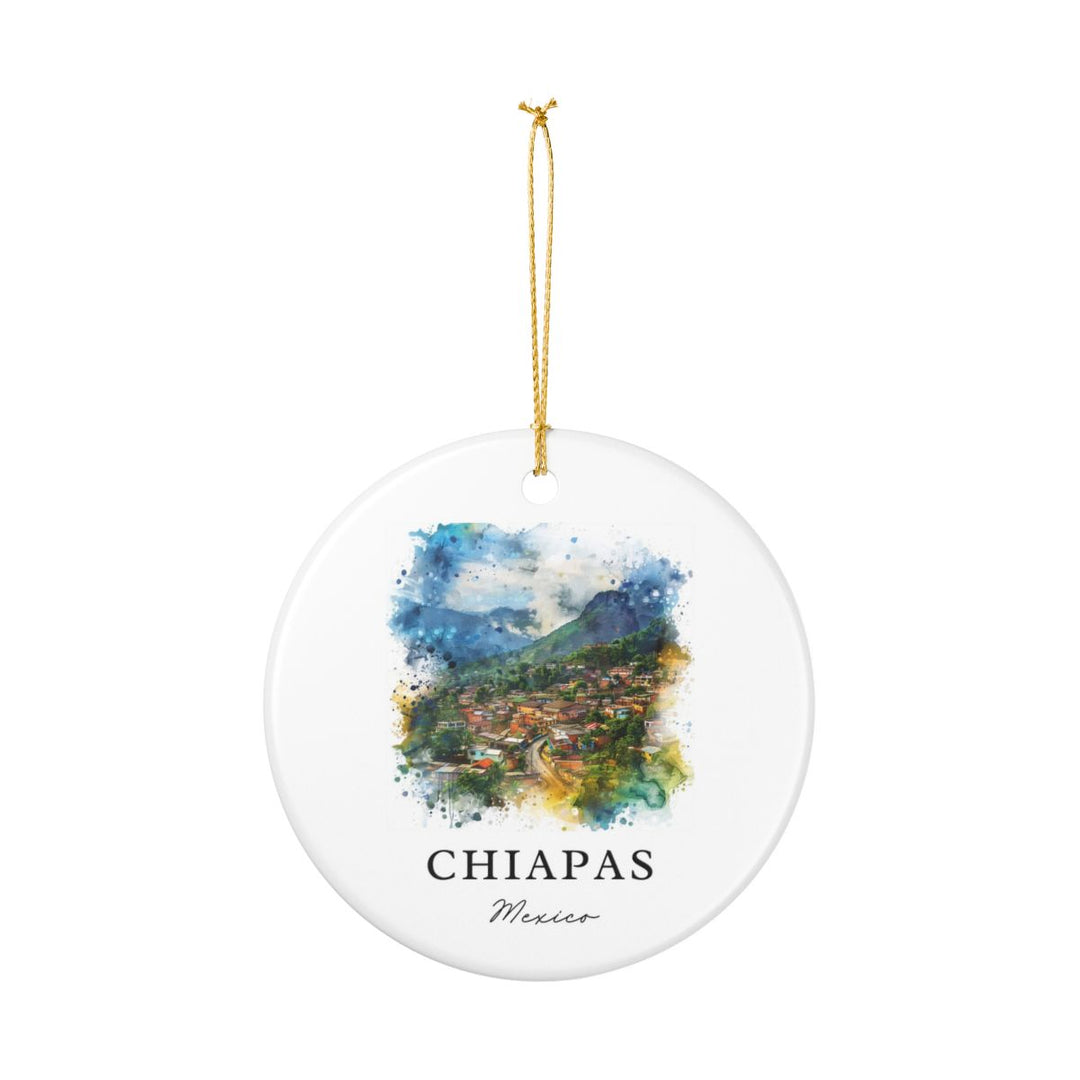 Chiapas Mexico Ornament: Unique Chiapas Souvenir, Chiapas Mexico Xmas Decor, and Authentic Chiapas Gift