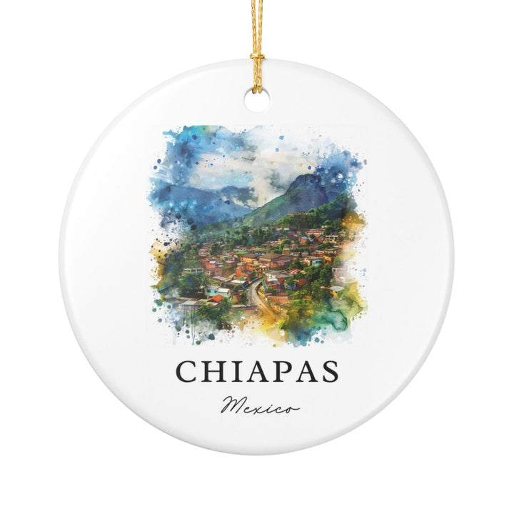 Chiapas Mexico Ornament: Unique Chiapas Souvenir, Chiapas Mexico Xmas Decor, and Authentic Chiapas Gift
