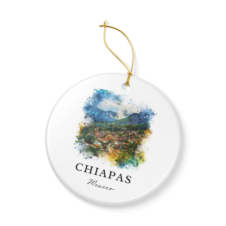 Chiapas Mexico Ornament: Unique Chiapas Souvenir, Chiapas Mexico Xmas Decor, and Authentic Chiapas Gift