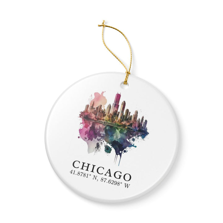 Chicago Illinois Ornament | Christmas Travel Souvenir Gift