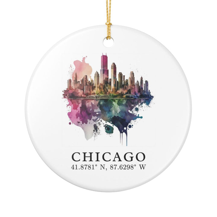 Chicago Illinois Ornament | Christmas Travel Souvenir Gift