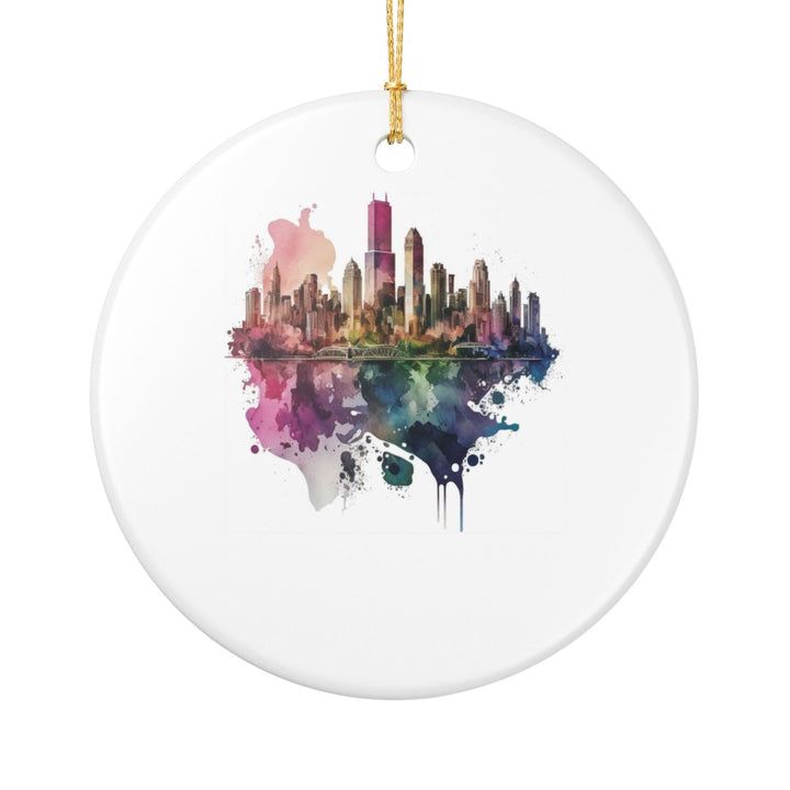 Chicago Illinois Ornament: Unique Chicago Souvenir, Chicago Illinois Xmas Decor, and Authentic Chicago Gift