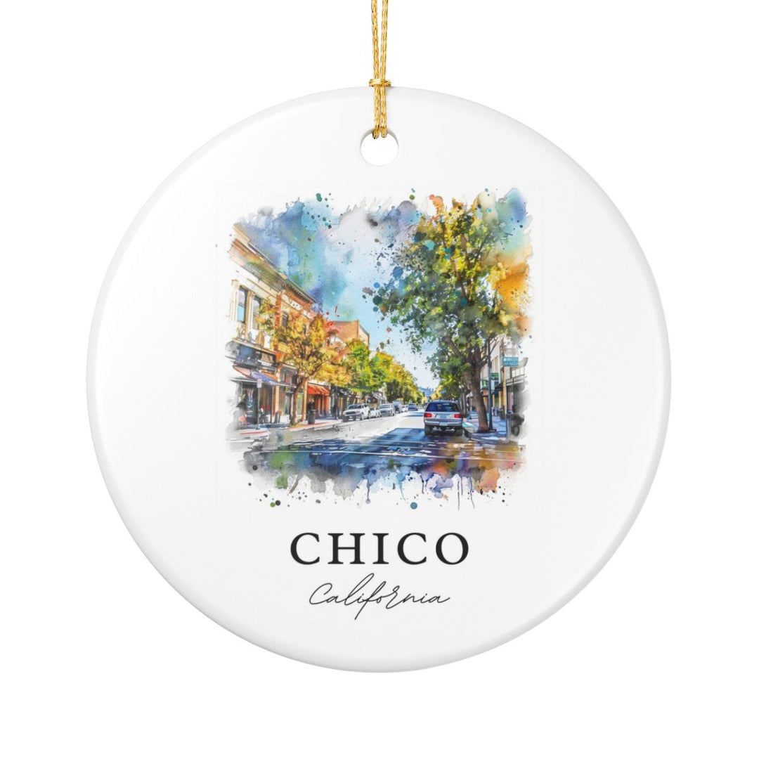 Chico California Ornament: Unique Chico California Souvenir, Chico California Xmas Decor, and Authentic Chico California Gift