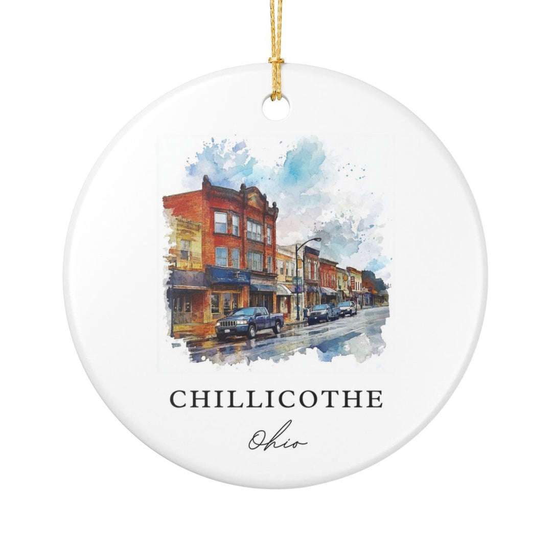 Chillicothe Ohio USA Ornament: Unique Chillicothe Souvenir, Chillicothe Ohio Xmas Decor, and Authentic Chillicothe Gift