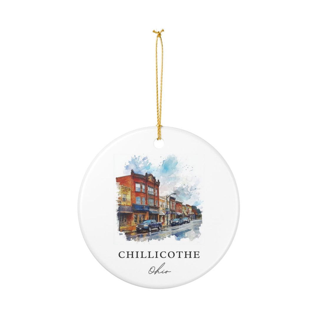 Chillicothe Ohio USA Ornament: Unique Chillicothe Souvenir, Chillicothe Ohio Xmas Decor, and Authentic Chillicothe Gift