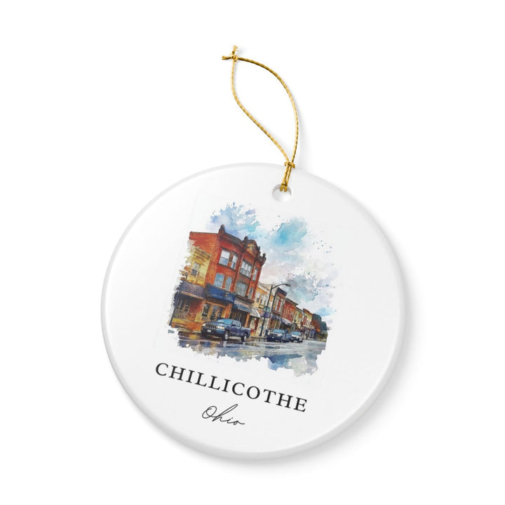 Chillicothe Ohio USA Ornament: Unique Chillicothe Souvenir, Chillicothe Ohio Xmas Decor, and Authentic Chillicothe Gift
