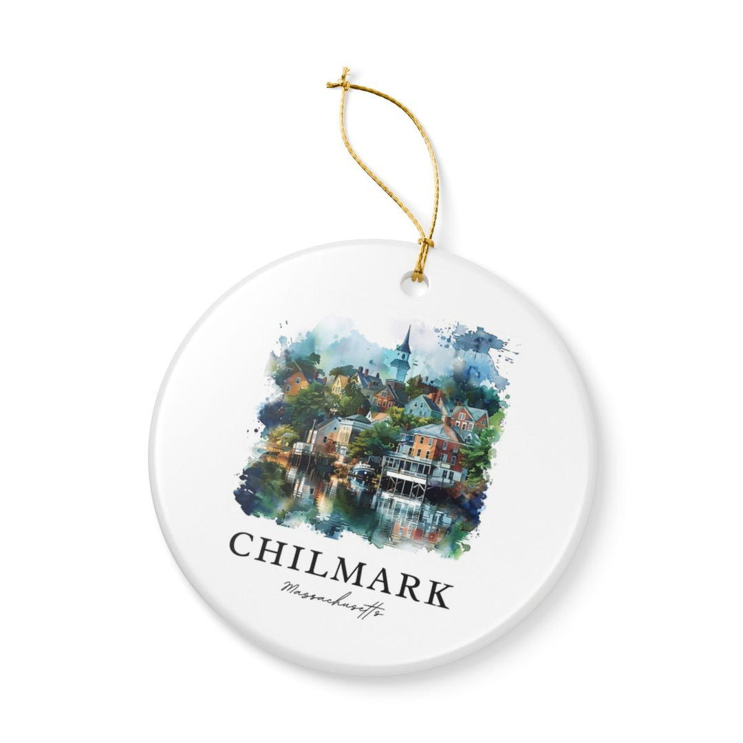 Chilmark Massachusetts Ornament: Unique Chilmark Souvenir, Chilmark Massachusetts Xmas Decor, and Authentic Chilmark Gift