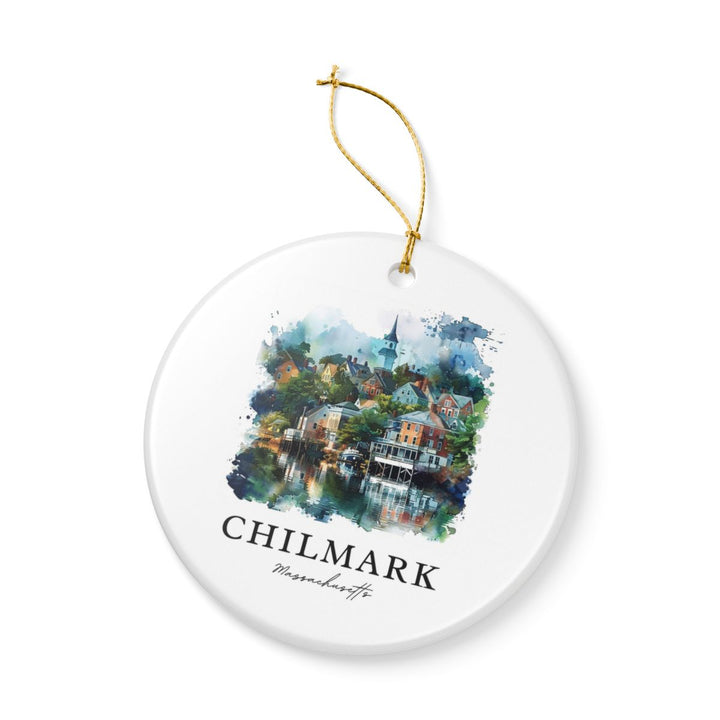 Chilmark Massachusetts Ornament: Unique Chilmark Souvenir, Chilmark Massachusetts Xmas Decor, and Authentic Chilmark Gift