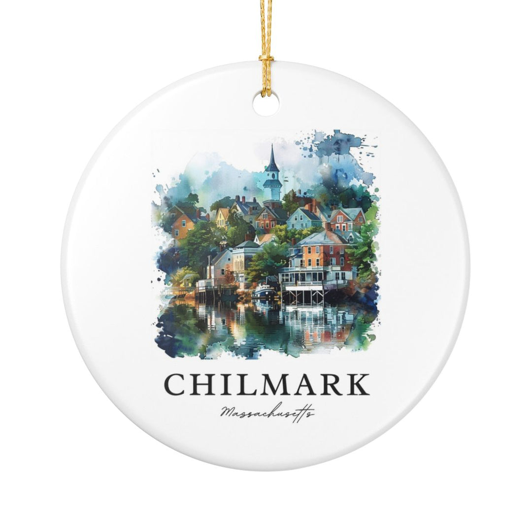 Chilmark Massachusetts Ornament: Unique Chilmark Souvenir, Chilmark Massachusetts Xmas Decor, and Authentic Chilmark Gift