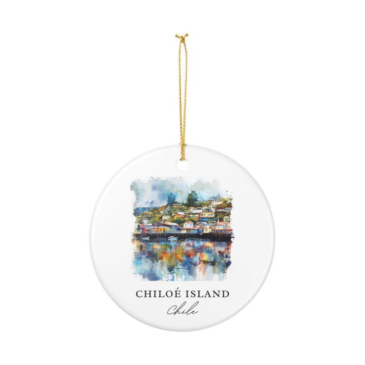 Chiloe Island Chile Ornament: Unique Chiloe Island Souvenir, Chiloe Island Chile Xmas Decor, and Authentic Chiloe Island Gift