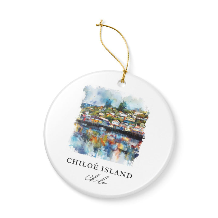 Chiloe Island Chile Ornament: Unique Chiloe Island Souvenir, Chiloe Island Chile Xmas Decor, and Authentic Chiloe Island Gift