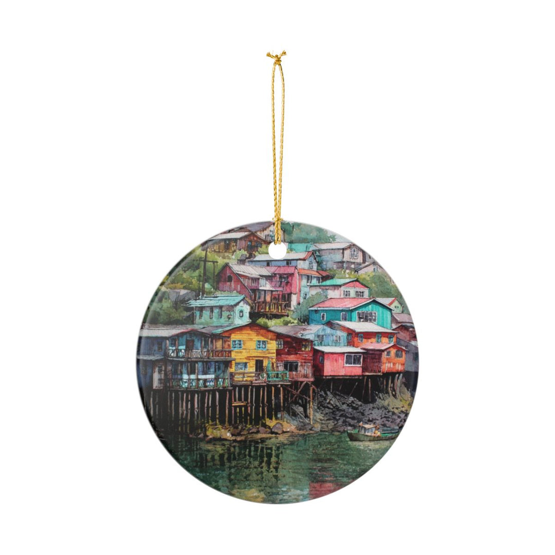 Chiloé Island Chile Ornament: Unique Chiloé Island Souvenir, Chiloé Island Chile Xmas Decor, and Authentic Chiloé Island Gift