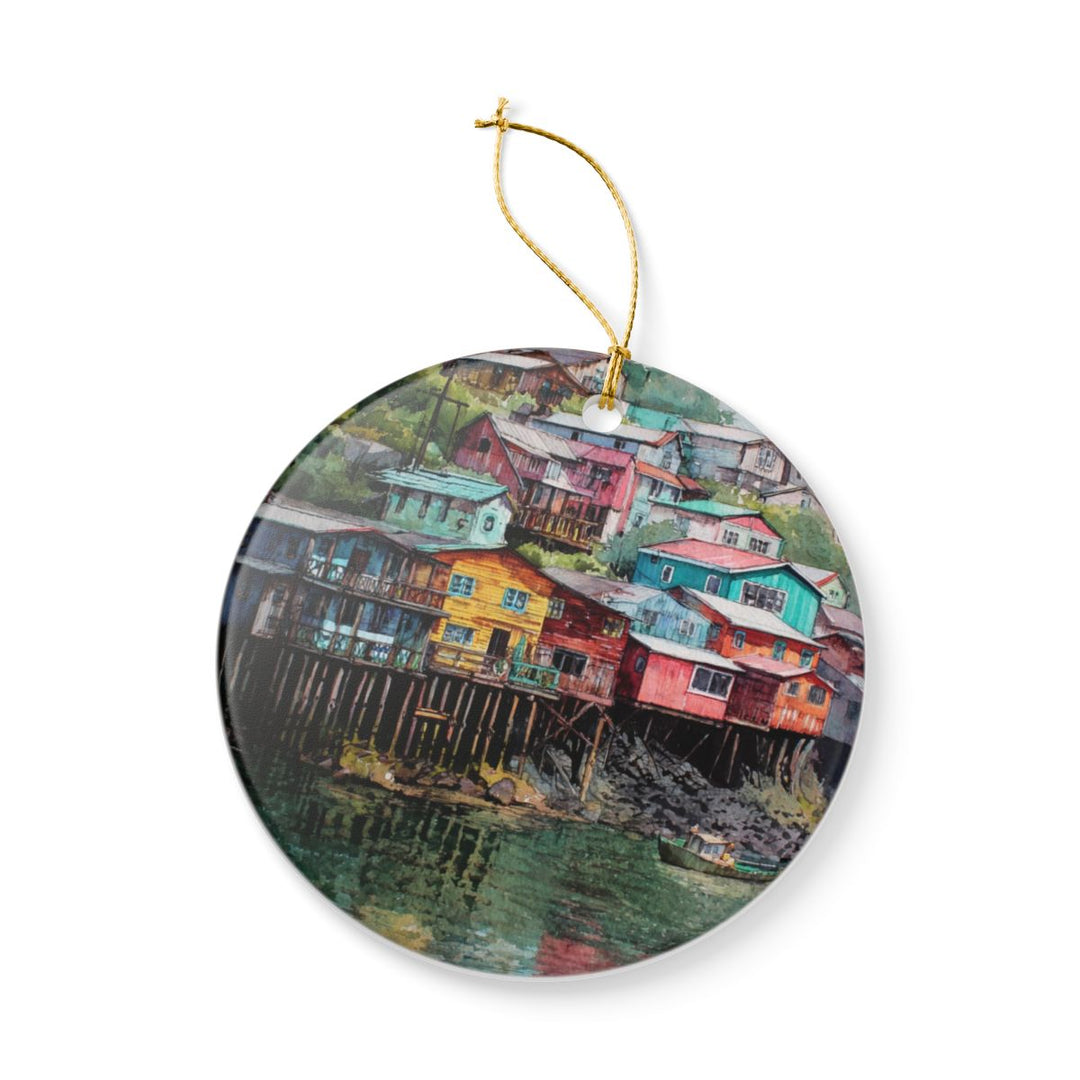 Chiloé Island Chile Ornament: Unique Chiloé Island Souvenir, Chiloé Island Chile Xmas Decor, and Authentic Chiloé Island Gift
