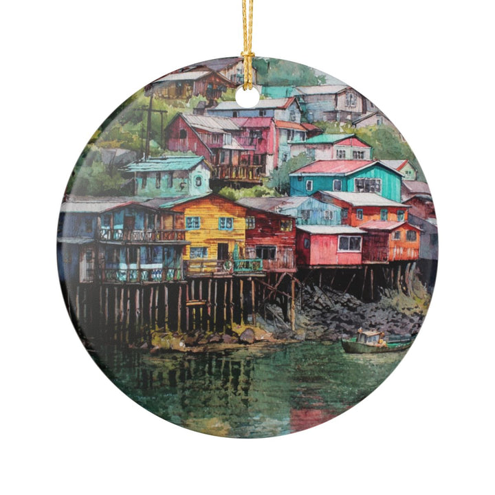 Chiloé Island Chile Ornament: Unique Chiloé Island Souvenir, Chiloé Island Chile Xmas Decor, and Authentic Chiloé Island Gift