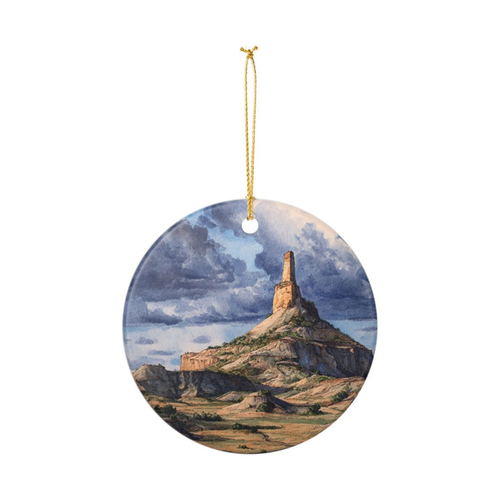 Chimney Rock NC USA Ornament: Unique Chimney Rock Souvenir, Chimney Rock North Carolina Xmas Decor, and Authentic Chimney Rock Gift