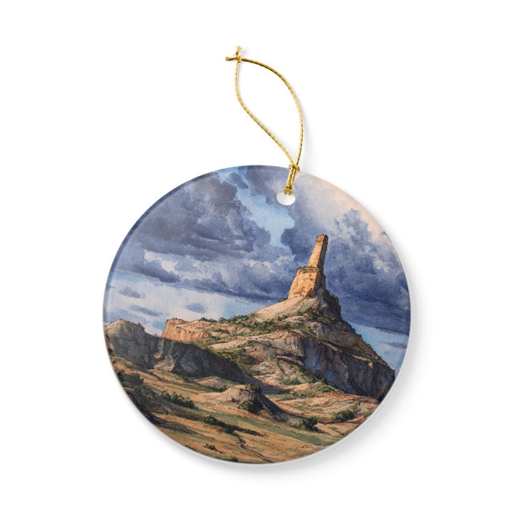 Chimney Rock NC USA Ornament: Unique Chimney Rock Souvenir, Chimney Rock North Carolina Xmas Decor, and Authentic Chimney Rock Gift