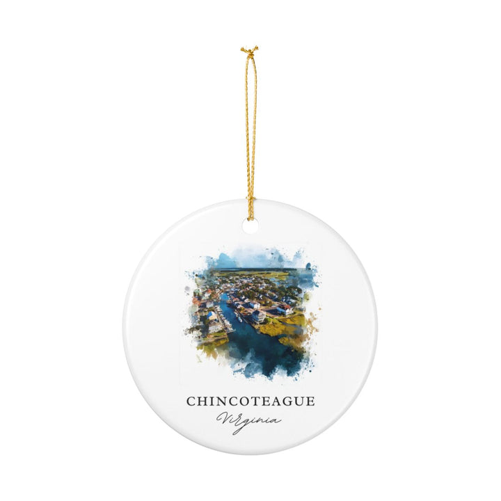 Chincoteague Virginia Ornament: Unique Chincoteague Virginia Souvenir, Chincoteague Virginia Xmas Decor, and Authentic Chincoteague Virginia Gift