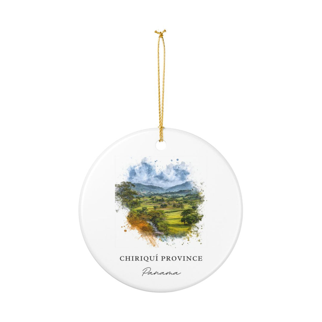 Chiriquí Province Panama Ornament: Unique Chiriquí Province Panama Souvenir, Chiriquí Province Panama Xmas Decor, and Authentic Chiriquí Province Panama Gift