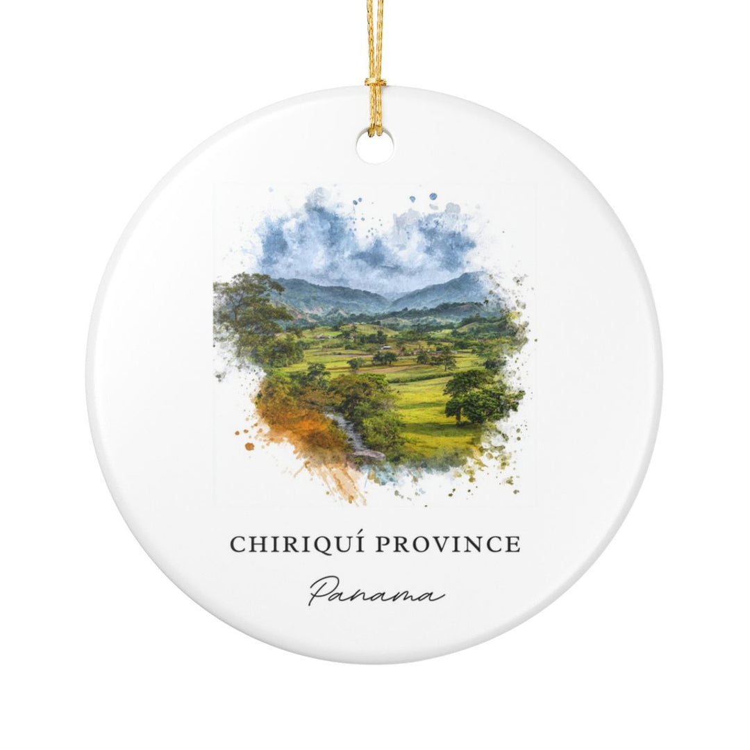 Chiriquí Province Panama Ornament: Unique Chiriquí Province Panama Souvenir, Chiriquí Province Panama Xmas Decor, and Authentic Chiriquí Province Panama Gift