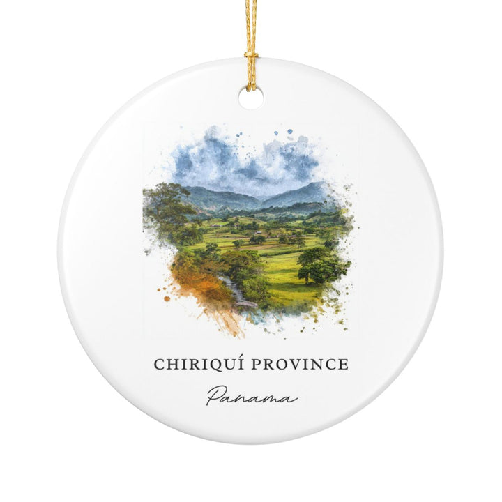 Chiriquí Province Panama Ornament: Unique Chiriquí Province Panama Souvenir, Chiriquí Province Panama Xmas Decor, and Authentic Chiriquí Province Panama Gift