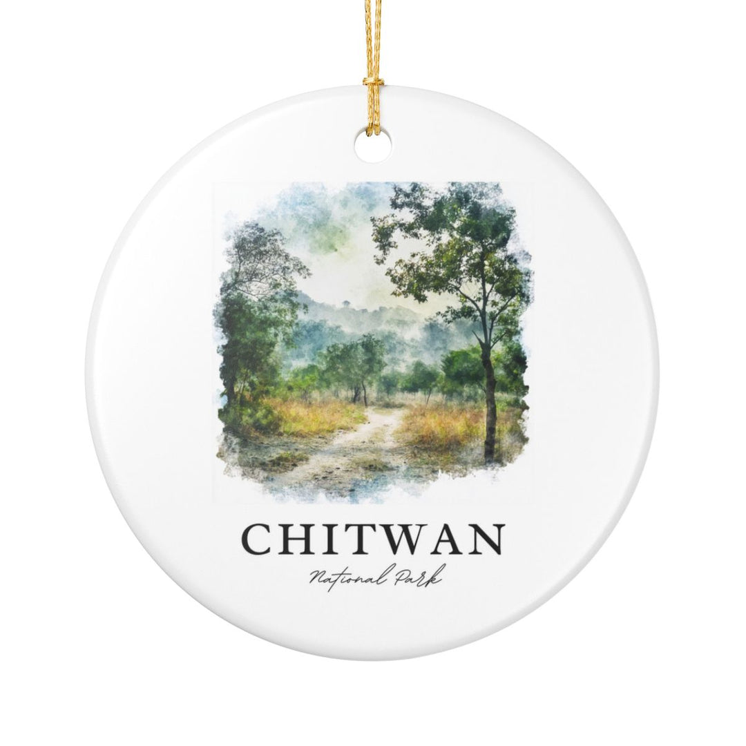 Chitwan National Park Nepal Ornament: Unique Chitwan National Park Souvenir, Chitwan National Park Nepal Xmas Decor, and Authentic Chitwan National Park Gift