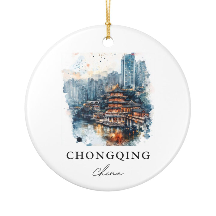 Chongqing China Ornament: Unique Chongqing Souvenir, Chongqing China Xmas Decor, and Authentic Chongqing Gift