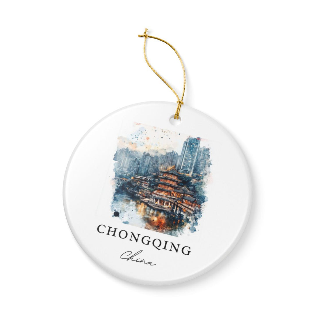 Chongqing China Ornament: Unique Chongqing Souvenir, Chongqing China Xmas Decor, and Authentic Chongqing Gift