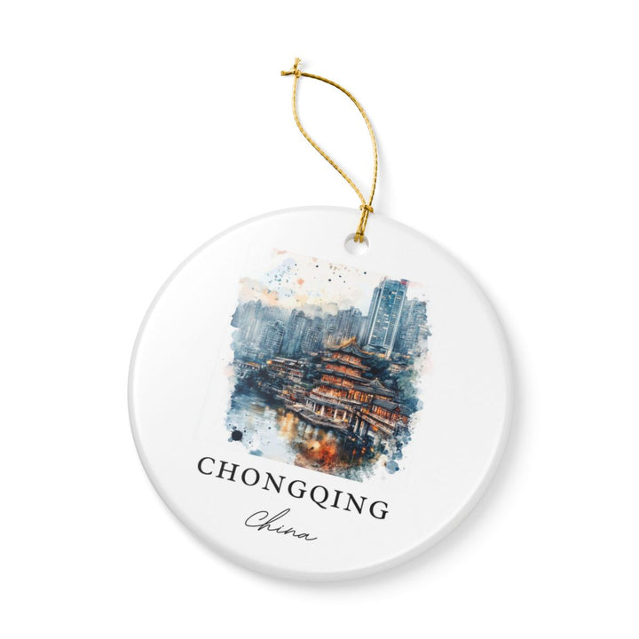 Chongqing China Ornament: Unique Chongqing Souvenir, Chongqing China Xmas Decor, and Authentic Chongqing Gift