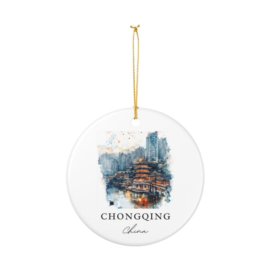 Chongqing China Ornament: Unique Chongqing Souvenir, Chongqing China Xmas Decor, and Authentic Chongqing Gift