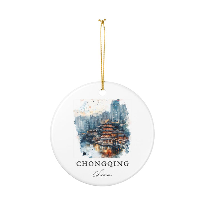 Chongqing China Ornament: Unique Chongqing Souvenir, Chongqing China Xmas Decor, and Authentic Chongqing Gift