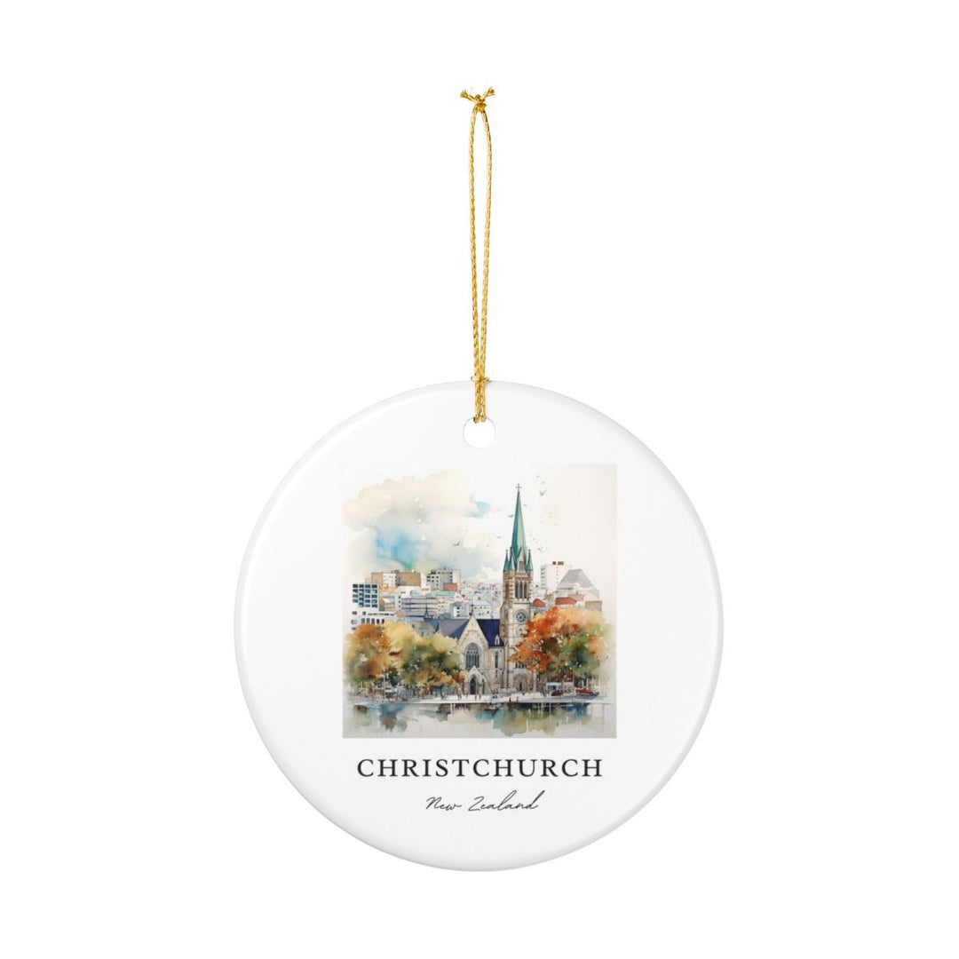 Christchurch New Zealand Ornament: Unique Christchurch Souvenir, Christchurch New Zealand Xmas Decor, and Authentic Christchurch Gift