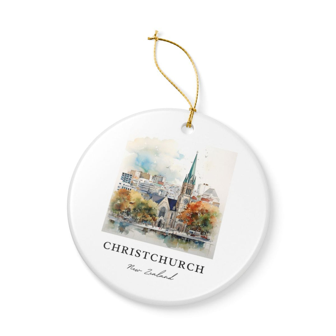 Christchurch New Zealand Ornament: Unique Christchurch Souvenir, Christchurch New Zealand Xmas Decor, and Authentic Christchurch Gift