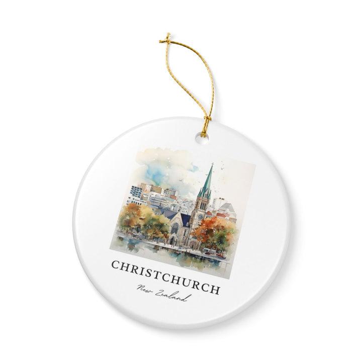 Christchurch New Zealand Ornament: Unique Christchurch Souvenir, Christchurch New Zealand Xmas Decor, and Authentic Christchurch Gift