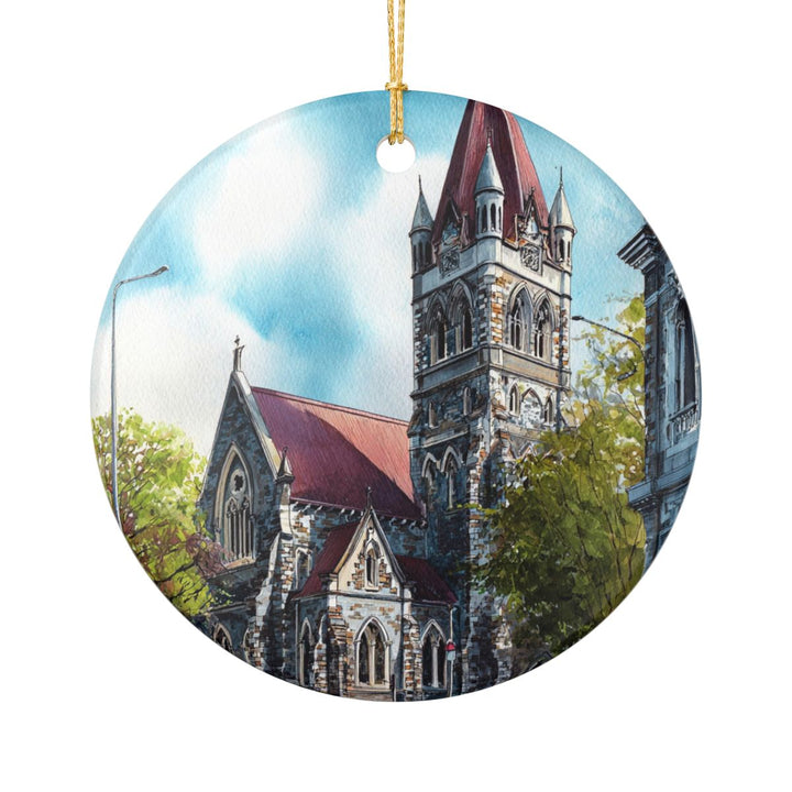 Christchurch New Zealand Ornament: Unique Christchurch Souvenir, Christchurch New Zealand Xmas Decor, and Authentic Christchurch Gift