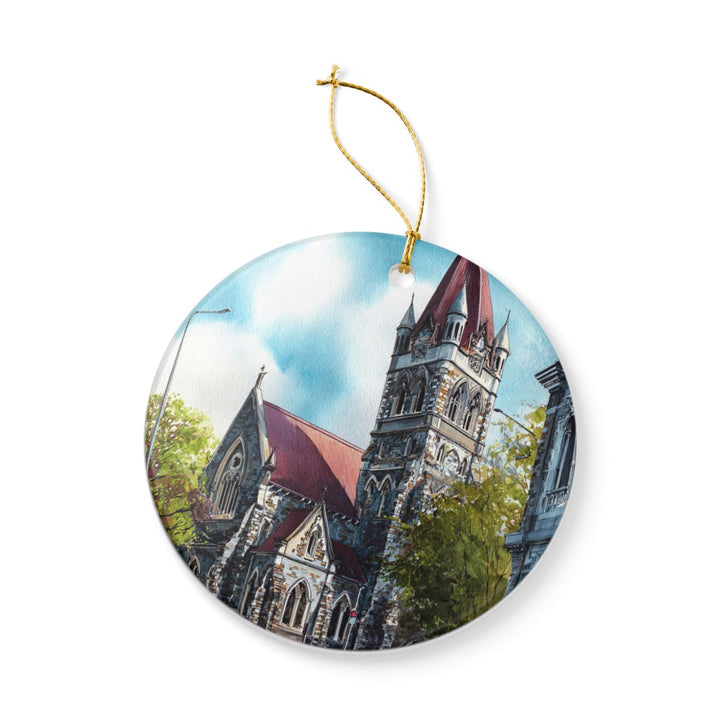 Christchurch New Zealand Ornament: Unique Christchurch Souvenir, Christchurch New Zealand Xmas Decor, and Authentic Christchurch Gift
