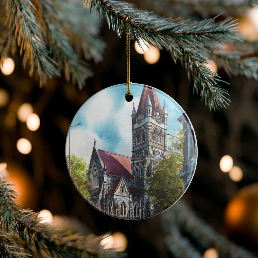 Christchurch New Zealand Ornament: Unique Christchurch Souvenir, Christchurch New Zealand Xmas Decor, and Authentic Christchurch Gift