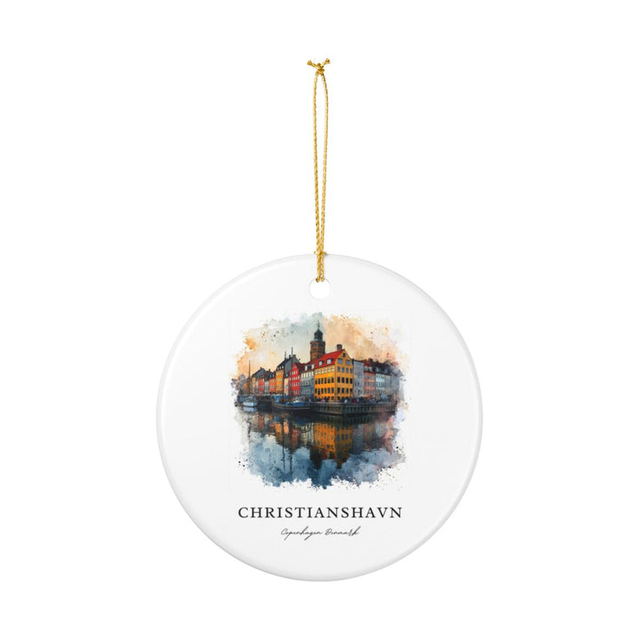 Christianshavn Copenhagen Denmark Ornament: Unique Christianshavn Copenhagen Souvenir, Christianshavn Copenhagen Denmark Xmas Decor, and Authentic Christianshavn Copenhagen Gift