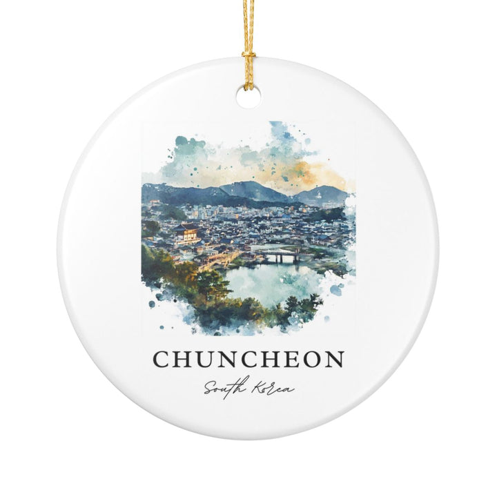 Chuncheon South Korea Ornament: Unique Chuncheon Souvenir, Chuncheon South Korea Xmas Decor, and Authentic Chuncheon Gift